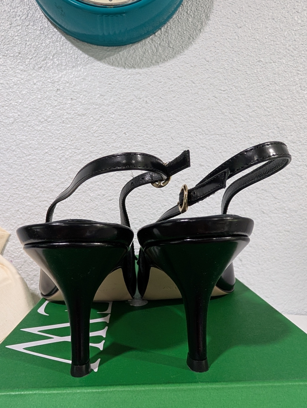J Crew Made-in-Italy Colette buckle slingback pumps in leather CC042 - Picture 9 of 11